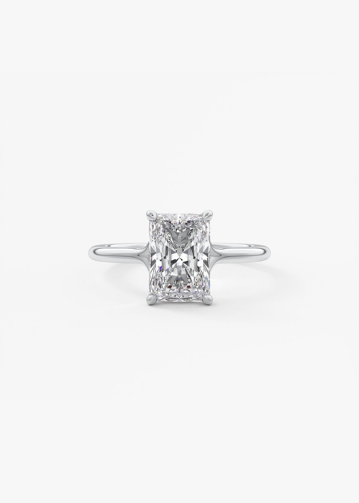 Radiant Split Shank Lab Grown Diamond Engagement Ring