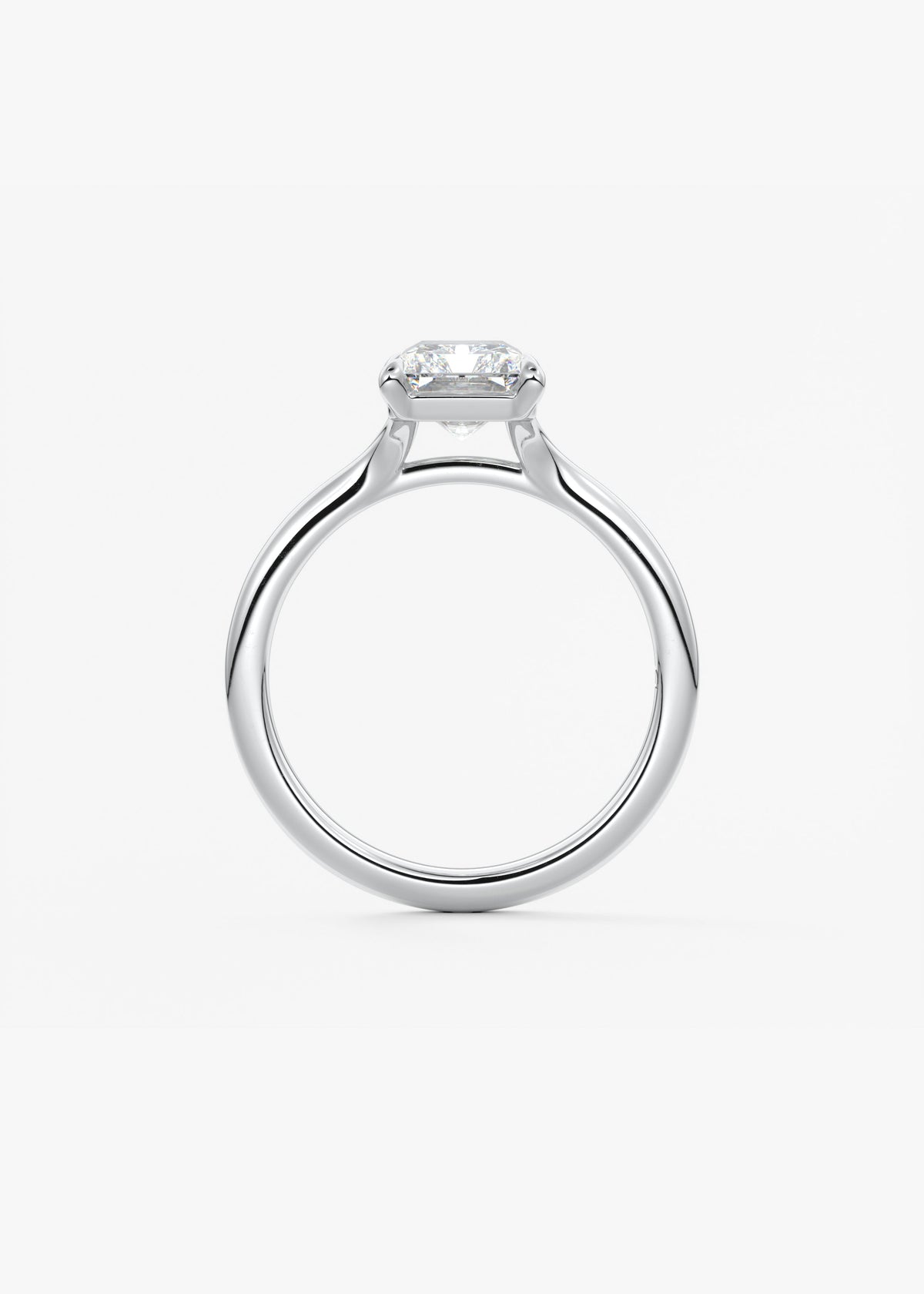 Radiant Split Shank Lab Grown Diamond Engagement Ring