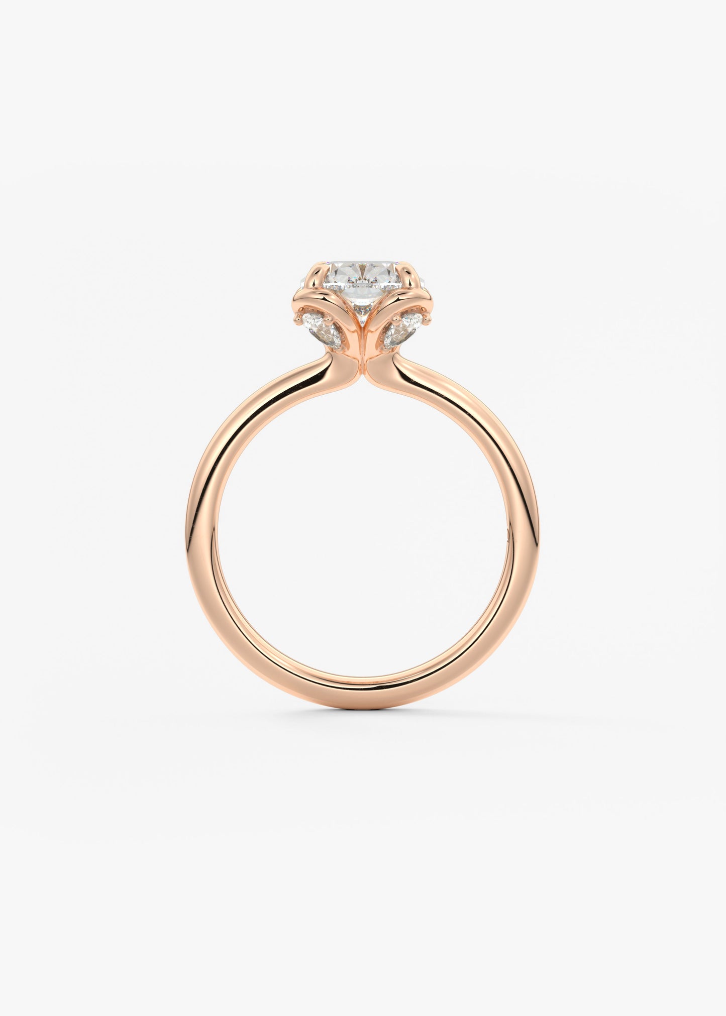 Elongated Cushion Multi Stones Lab Grown Diamond Engagement Ring