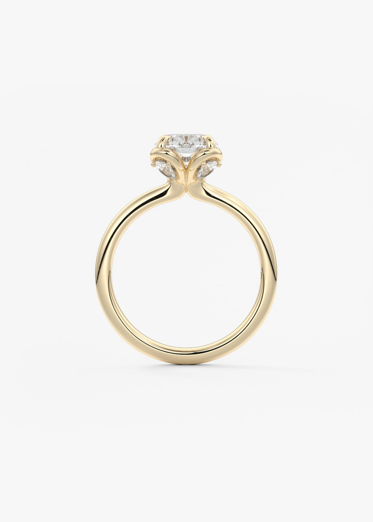 Elongated Cushion Multi Stones Lab Grown Diamond Engagement Ring