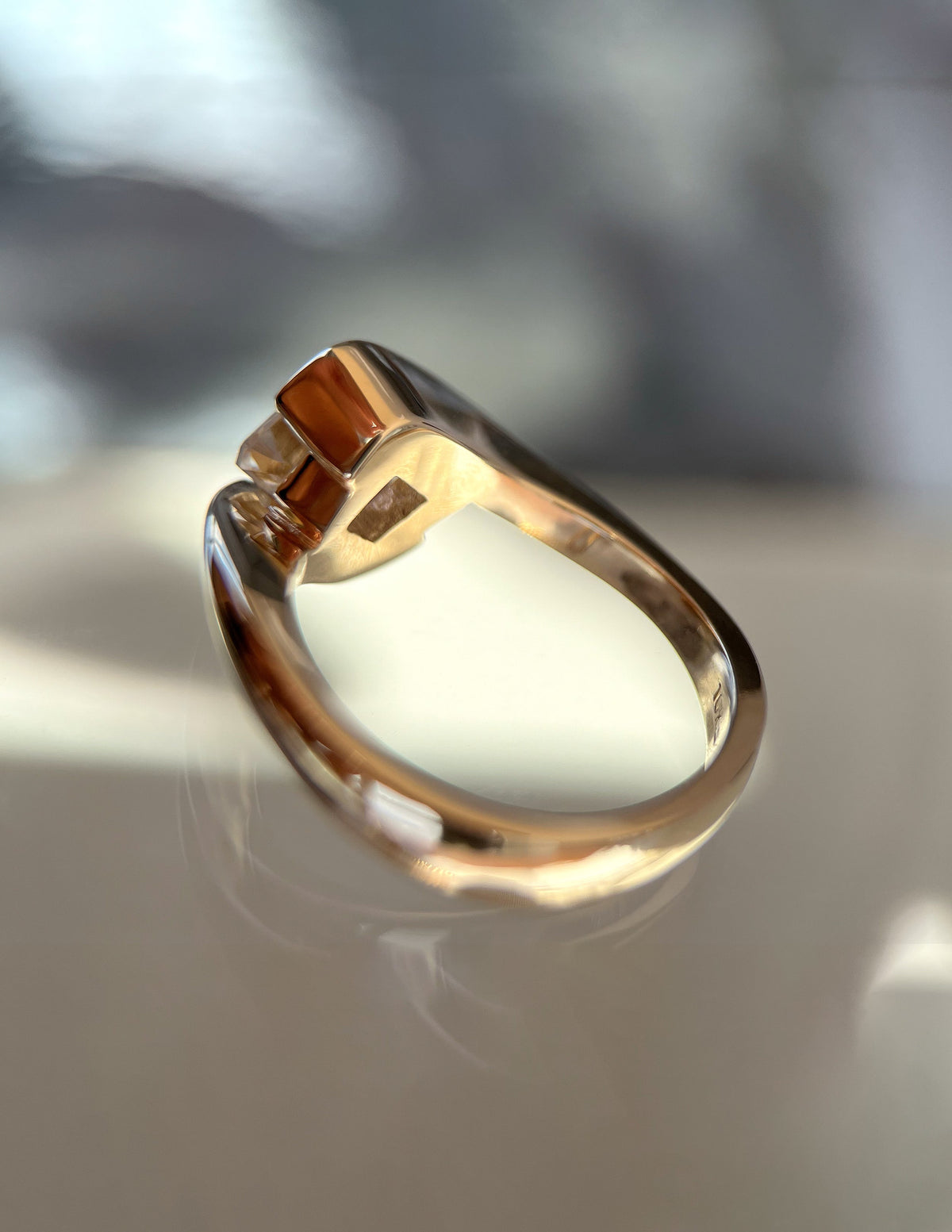 1.5 CT Asscher Cut Lab Grown Diamond Solitaire Engagement Ring
