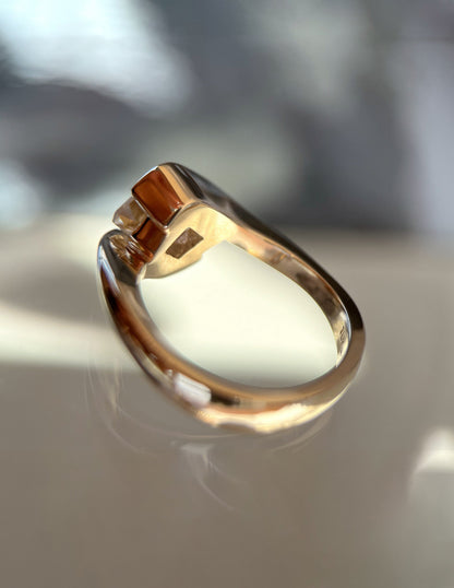 1.5 CT Asscher Cut Lab Grown Diamond Solitaire Engagement Ring