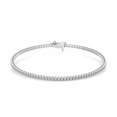 1 TCW Round Lab Grown Diamond Tennis Bracelet