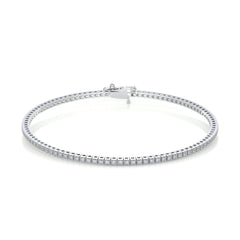 2 TCW Round Lab Grown Diamond Tennis Bracelet