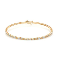 2 TCW Round Lab Grown Diamond Tennis Bracelet