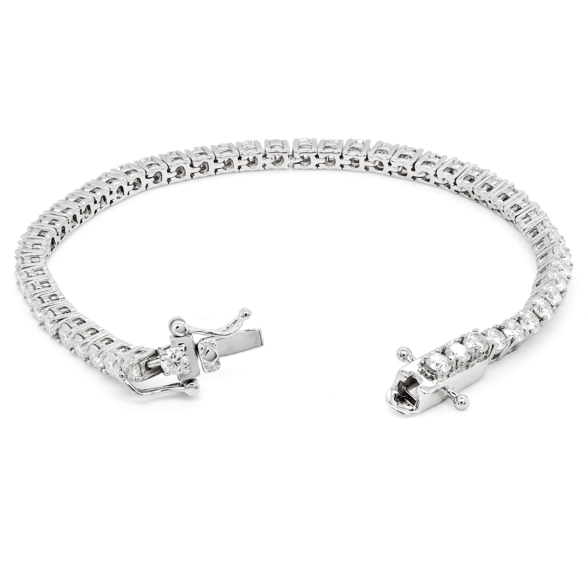 5.94 TCW Round Lab Grown Diamond Tennis Bracelet