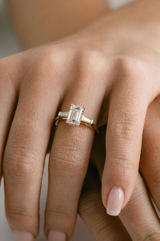 3.0 CT Elongated Cushion Solitaire Moissanite Diamond Bridal Ring Set