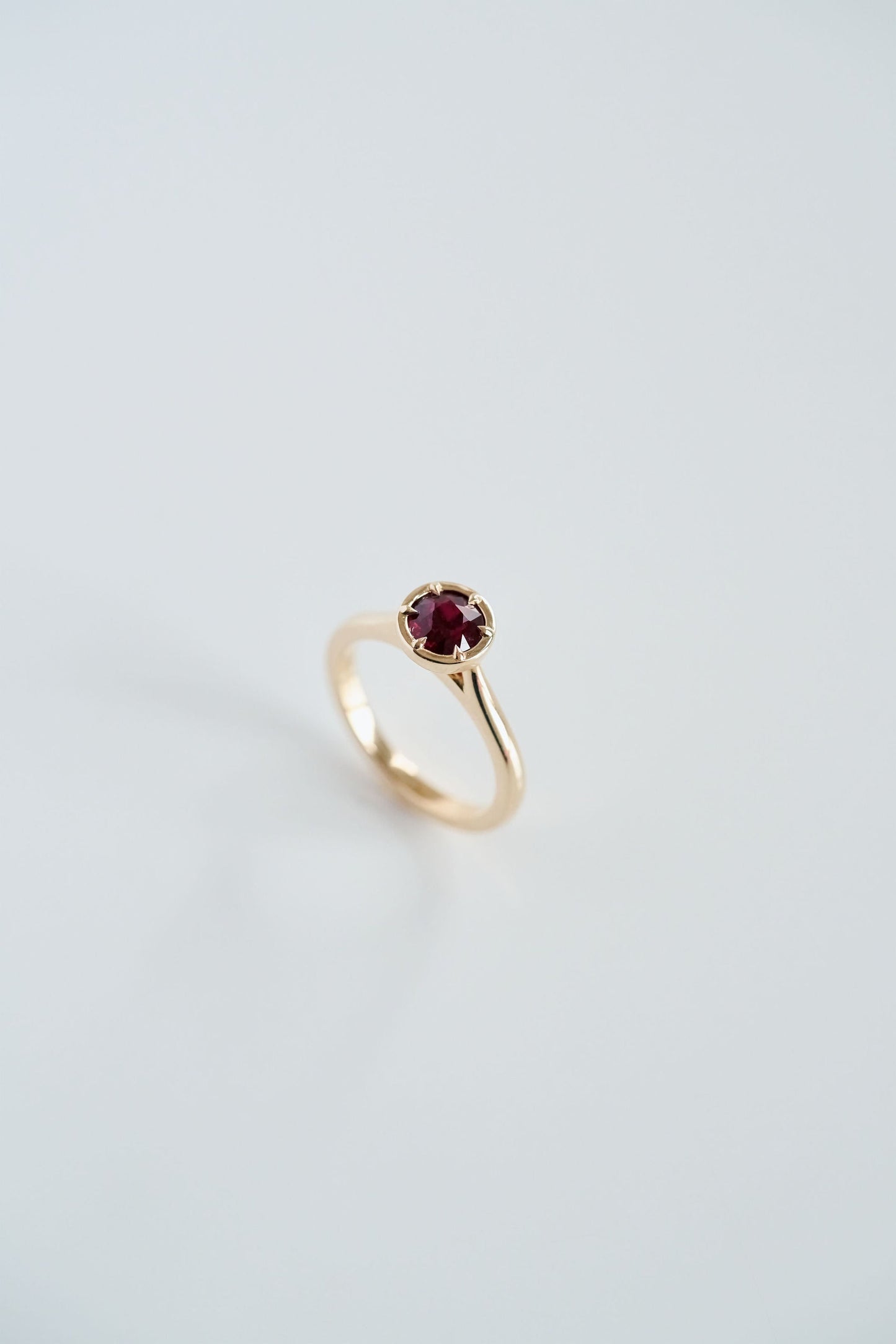 3.5 CT Round Pave Lab Grown Blue Sapphire Engagement Ring