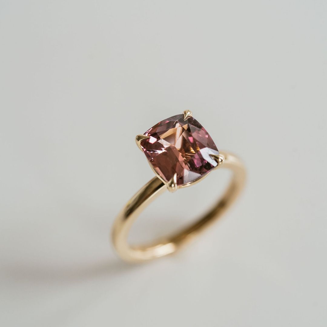 3.5 CT Round Pave Lab Grown Blue Sapphire Engagement Ring