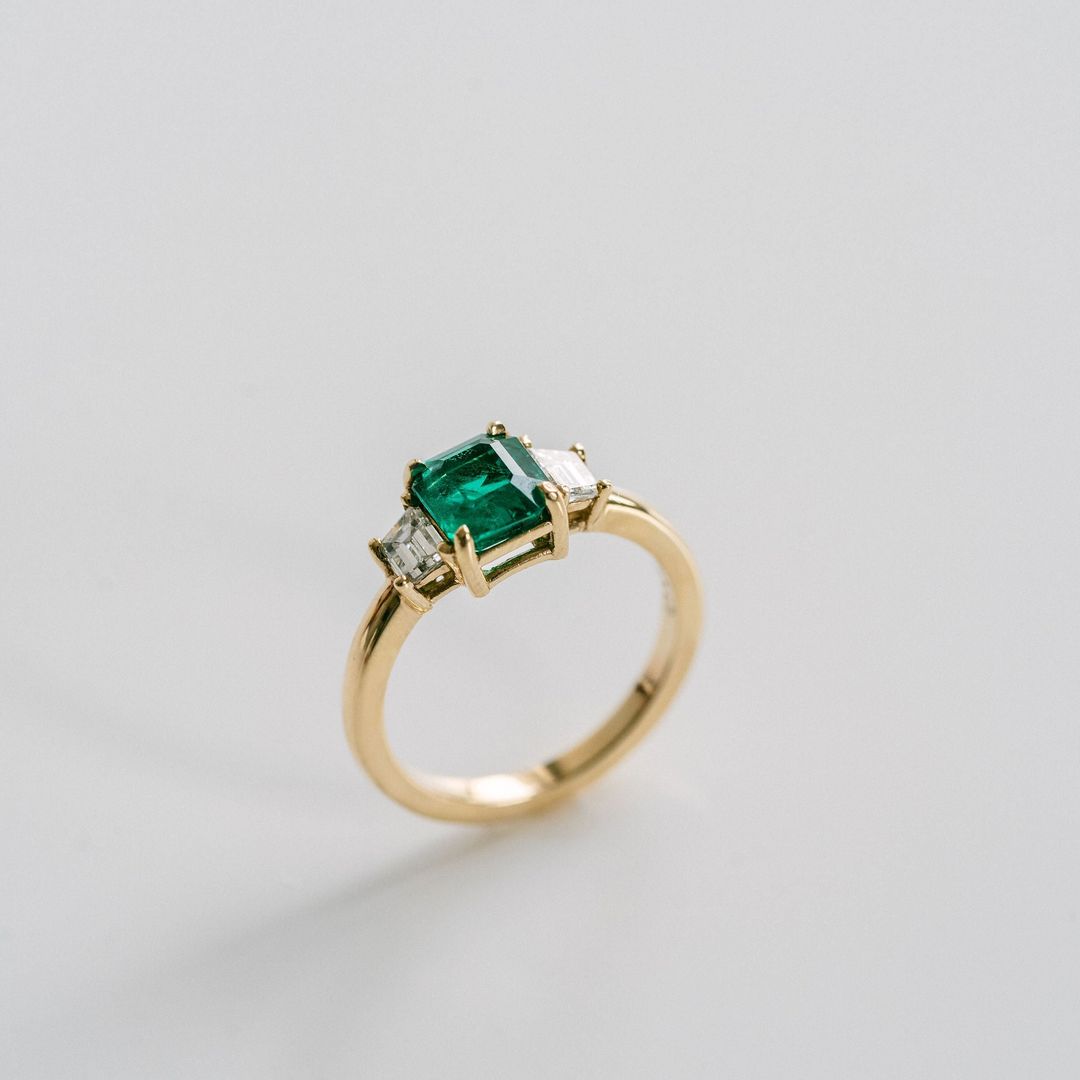 3.5 CT Round Pave Lab Grown Blue Sapphire Engagement Ring
