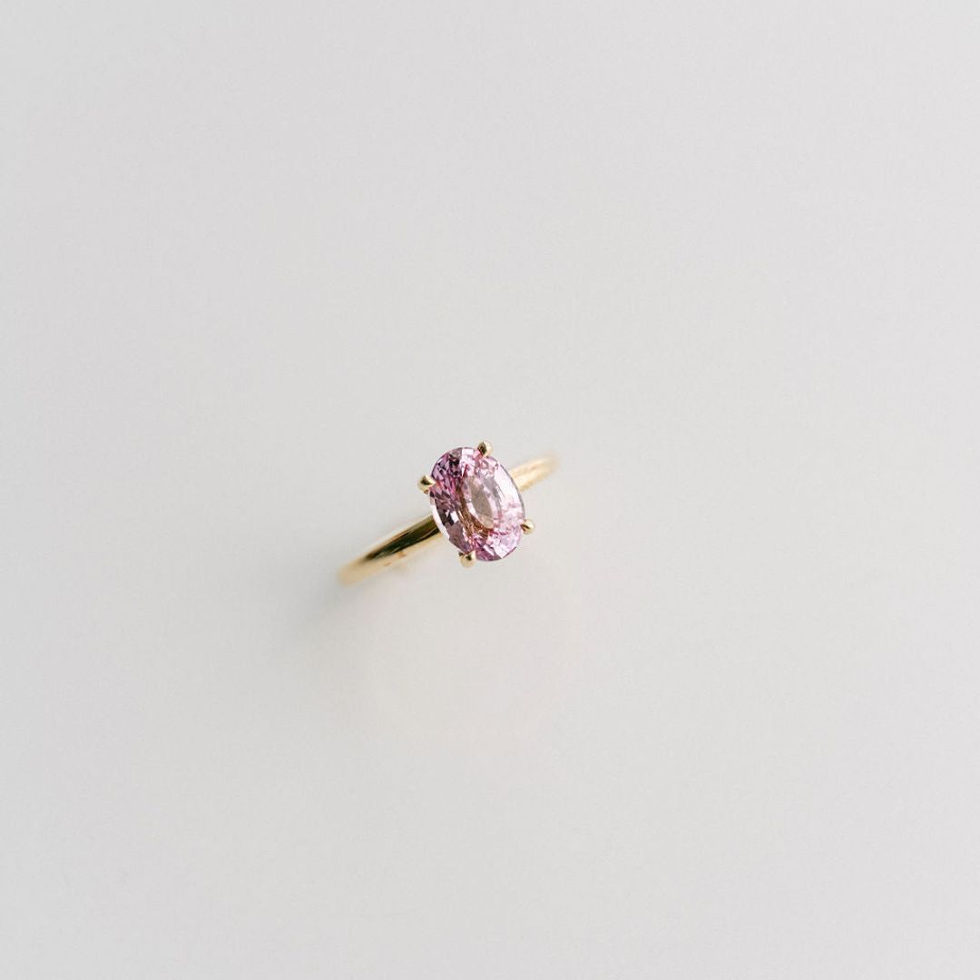 3.5 CT Round Pave Lab Grown Blue Sapphire Engagement Ring