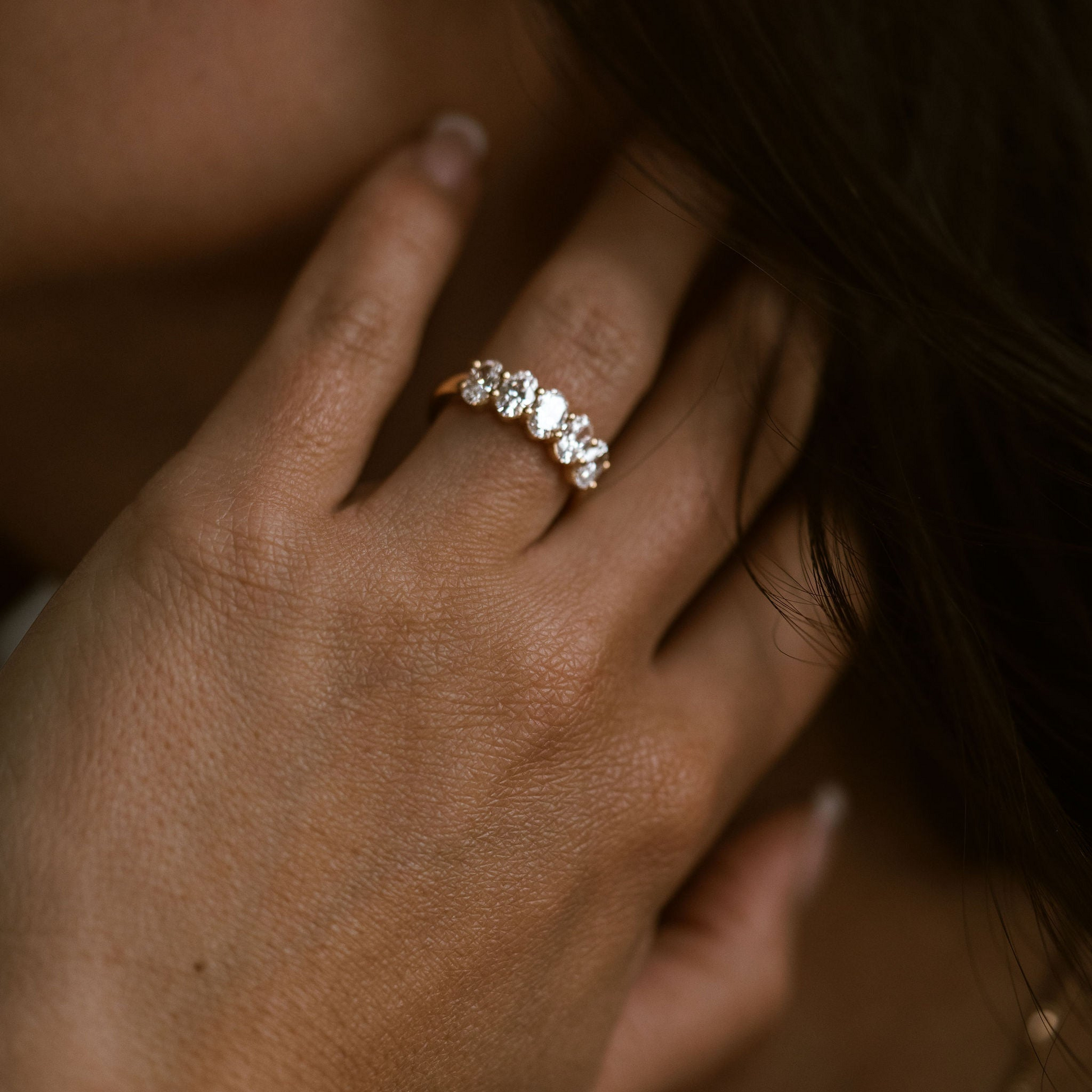 0.15 TCW Round Milgrain Lab Grown Diamond Wedding Band