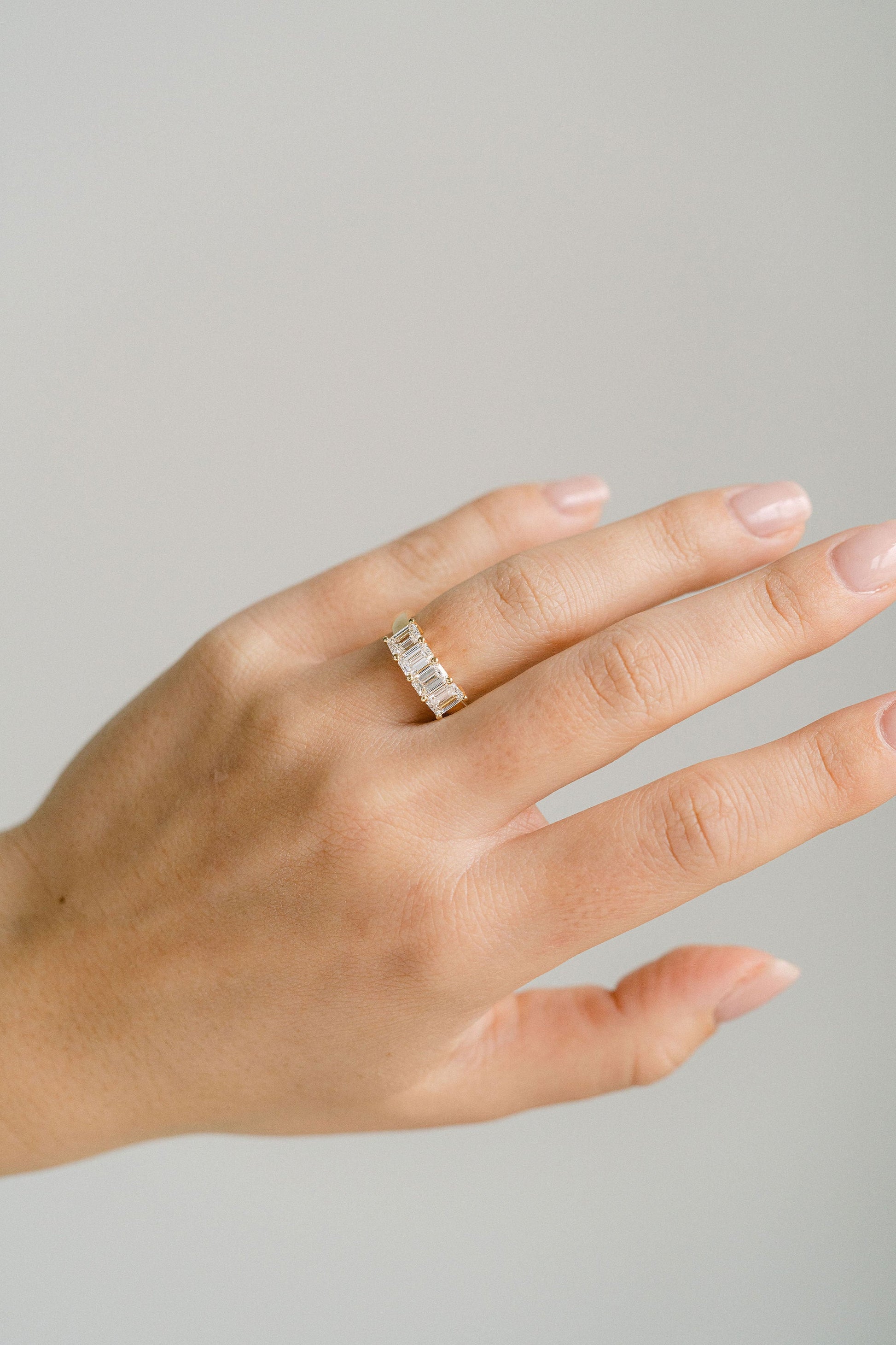 0.15 TCW Round Milgrain Lab Grown Diamond Wedding Band