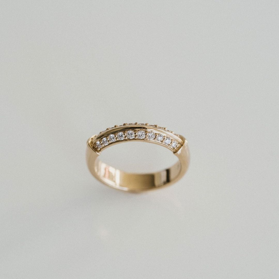 0.15 TCW Round Milgrain Lab Grown Diamond Wedding Band