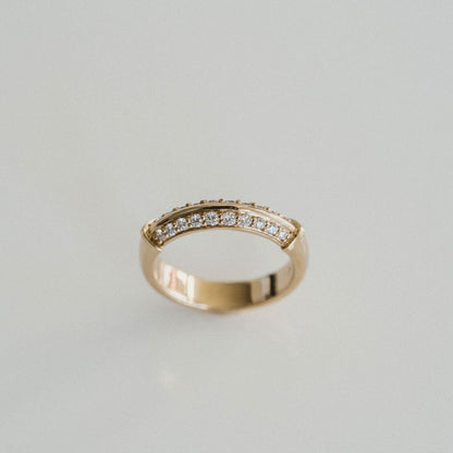 Round Half Eternity Lab Grown Diamond Wedding Band