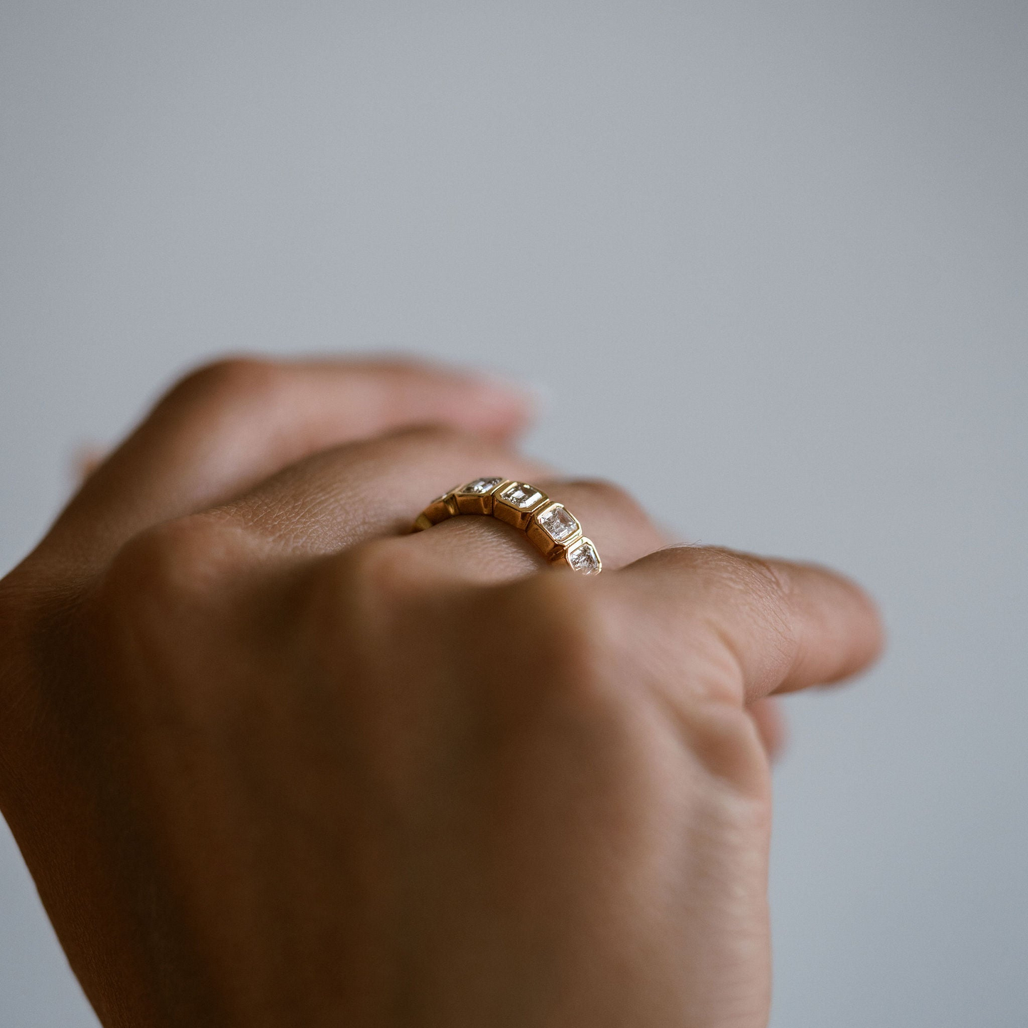 0.15 TCW Round Milgrain Lab Grown Diamond Wedding Band