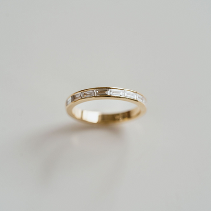 1.00 TCW Baguette Channel Set Lab Grown Diamond Wedding Band
