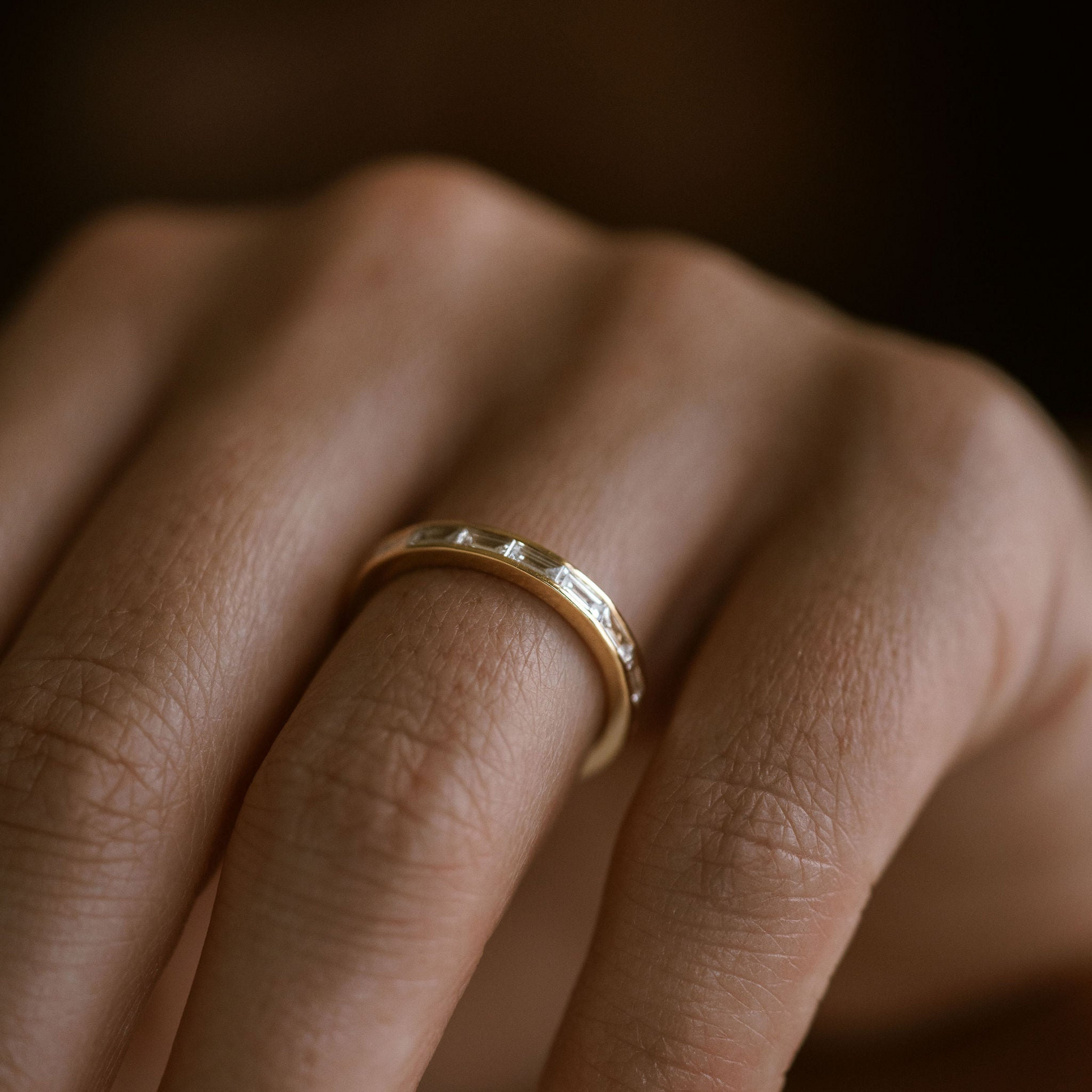 0.15 TCW Round Milgrain Lab Grown Diamond Wedding Band