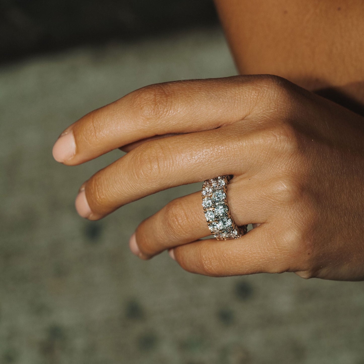 0.15 TCW Round Milgrain Lab Grown Diamond Wedding Band