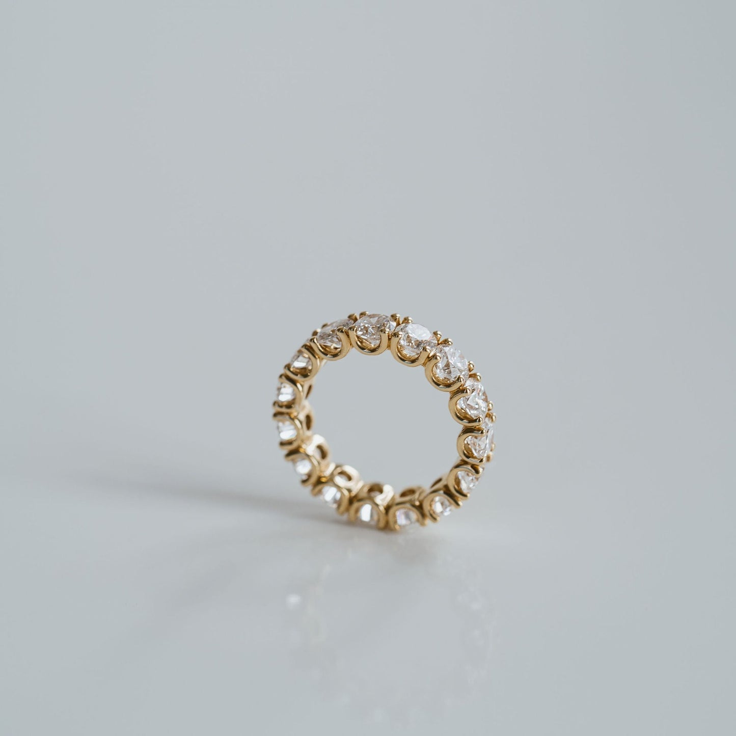 0.15 TCW Round Milgrain Lab Grown Diamond Wedding Band