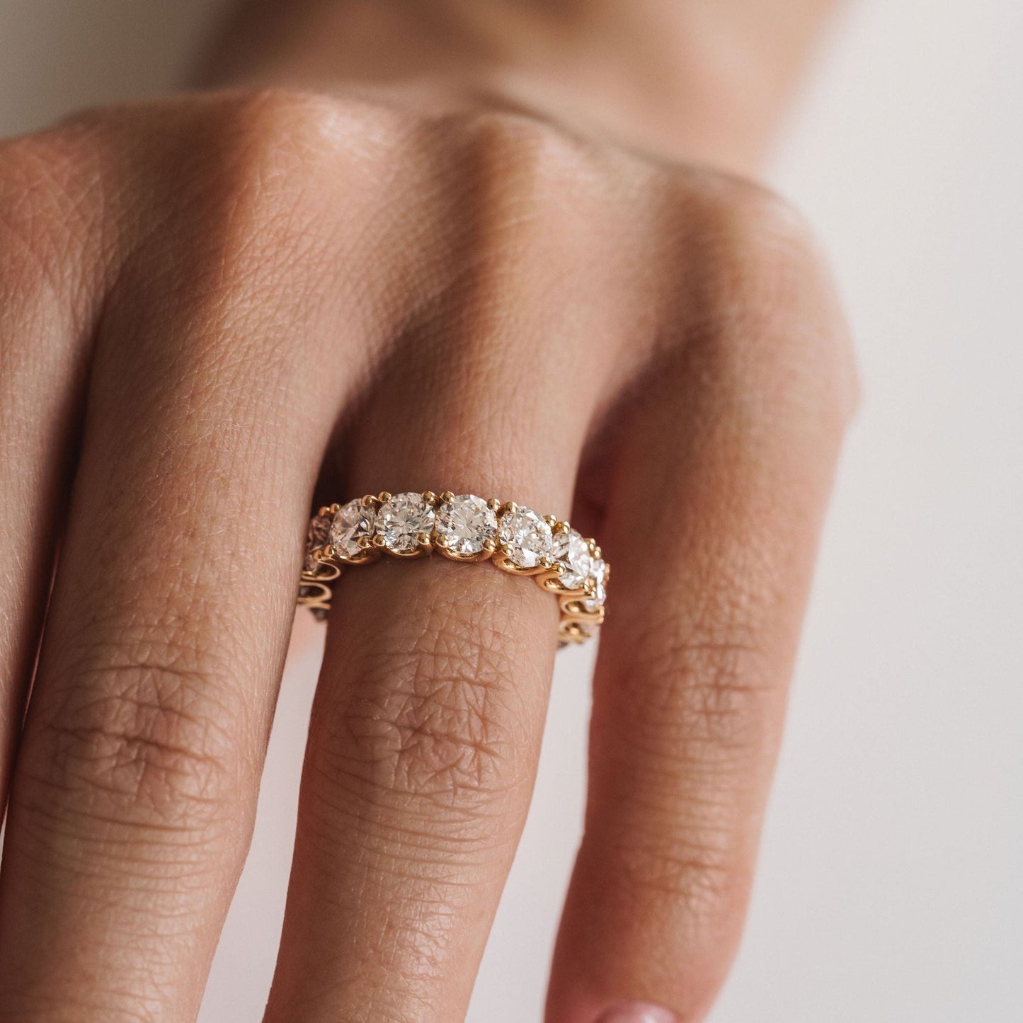 0.15 TCW Round Milgrain Lab Grown Diamond Wedding Band