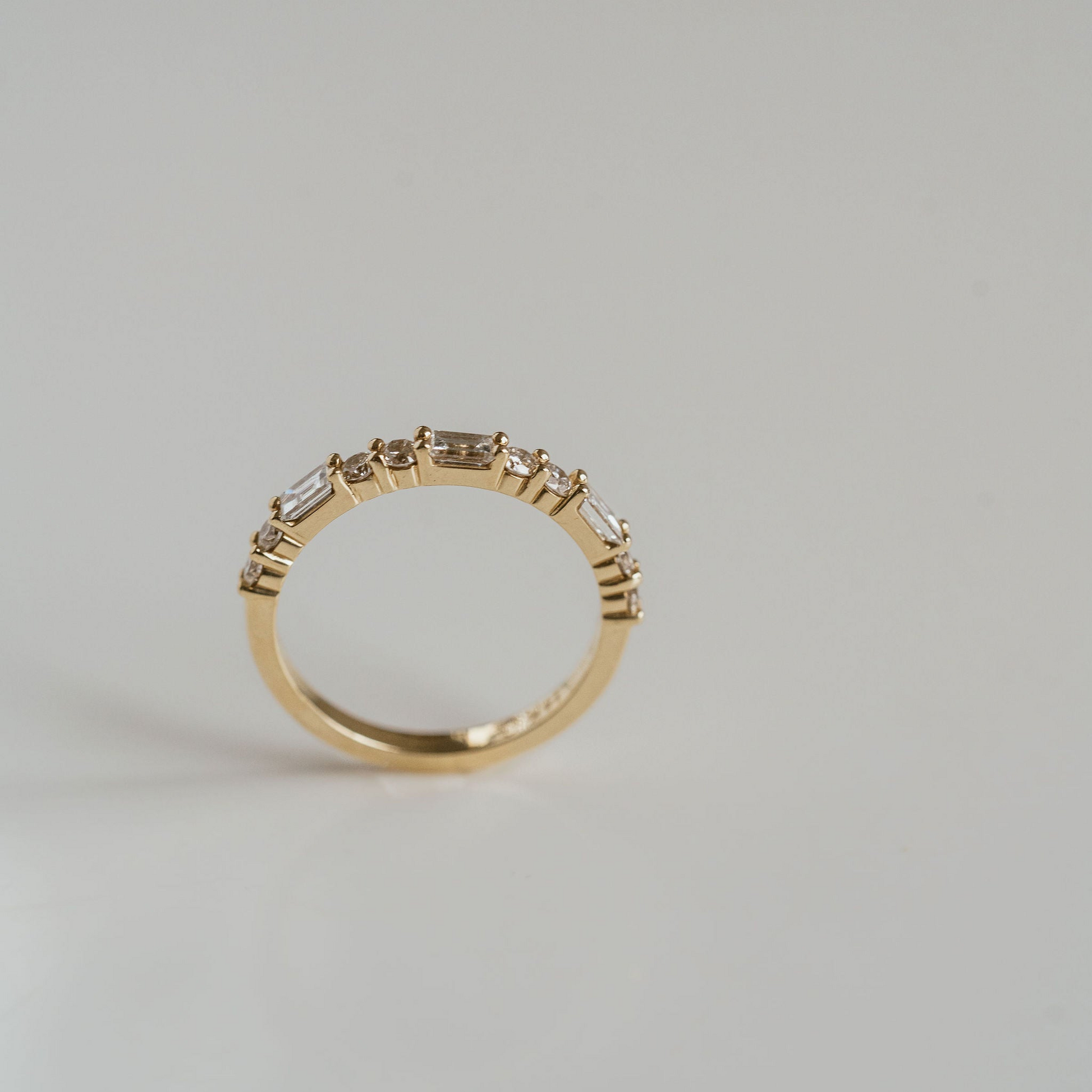 0.15 TCW Round Milgrain Lab Grown Diamond Wedding Band