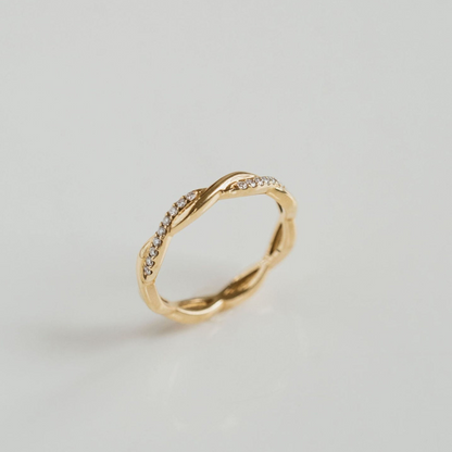 0.50 TCW Round Half Eternity Lab Grown Diamond Wedding Band