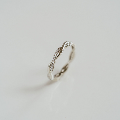0.50 TCW Round Half Eternity Lab Grown Diamond Wedding Band