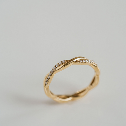 0.50 TCW Round Half Eternity Lab Grown Diamond Wedding Band