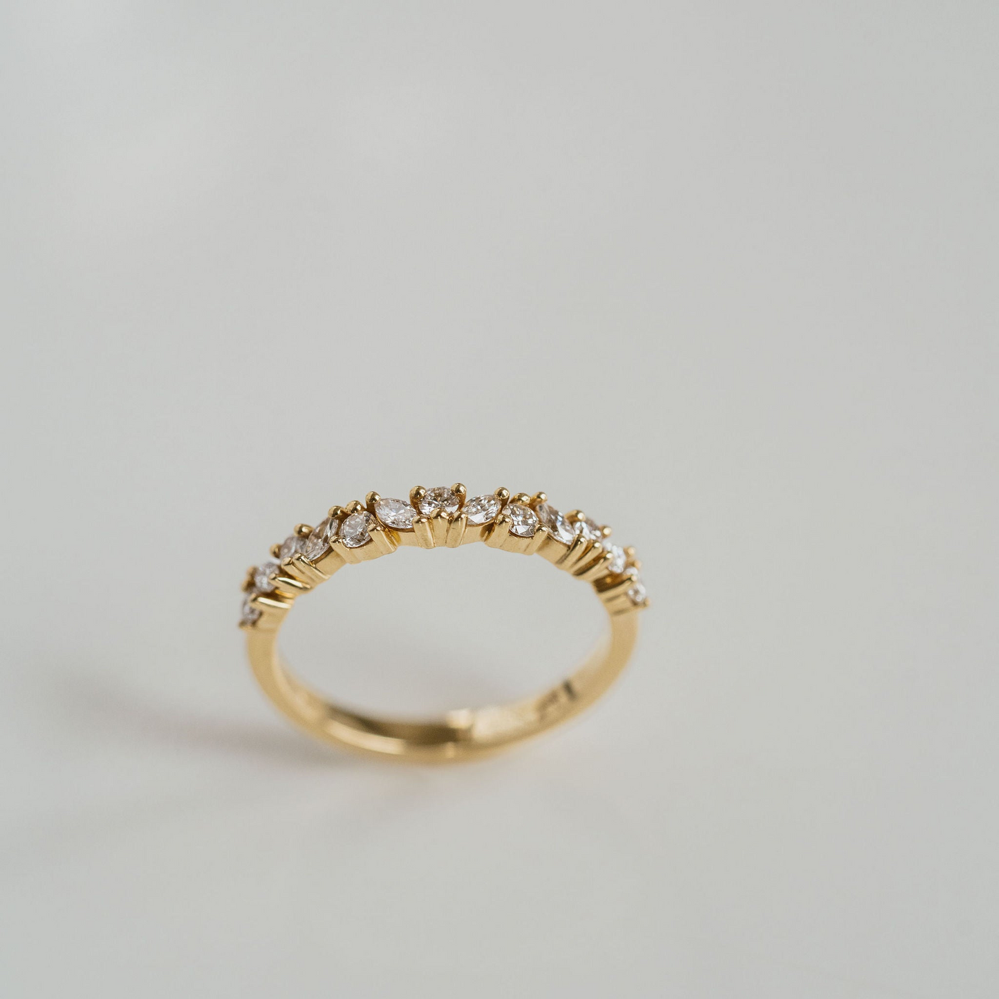 0.15 TCW Round Milgrain Lab Grown Diamond Wedding Band