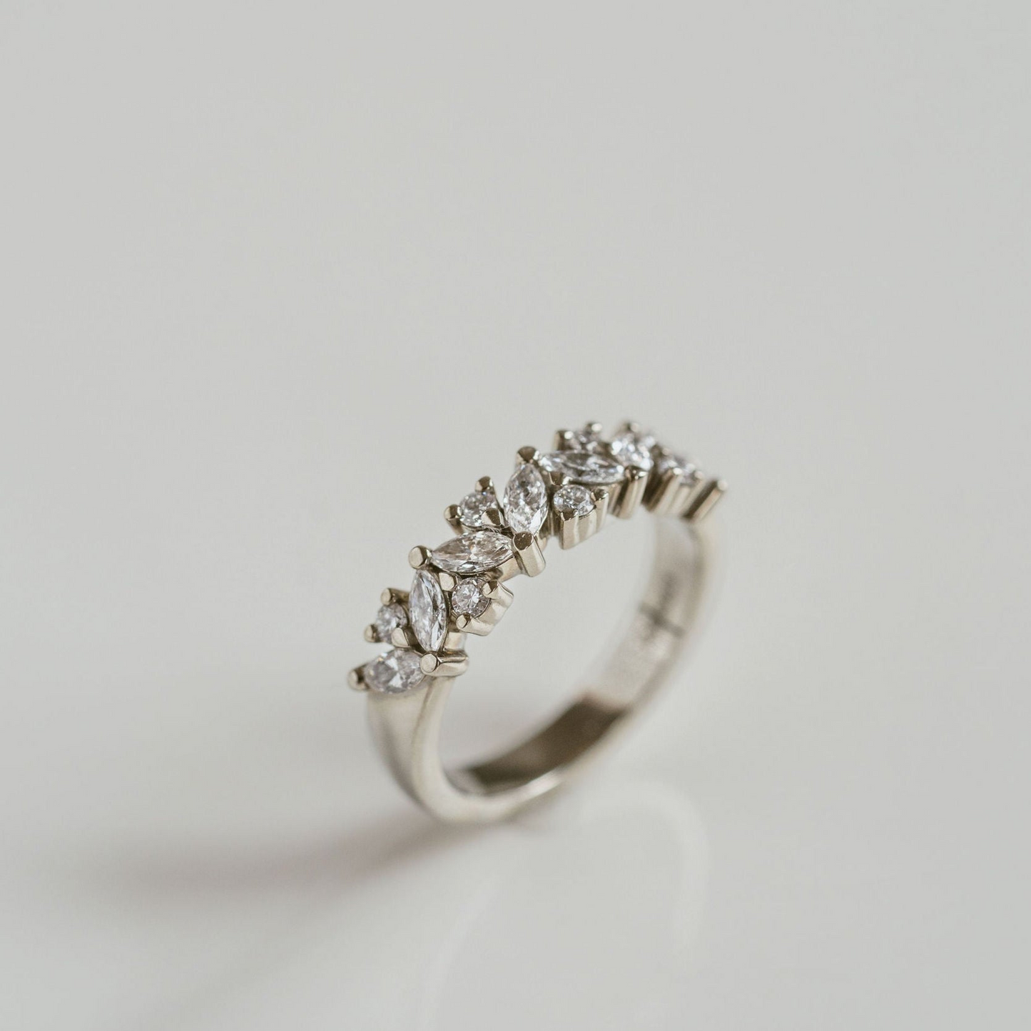0.15 TCW Round Milgrain Lab Grown Diamond Wedding Band