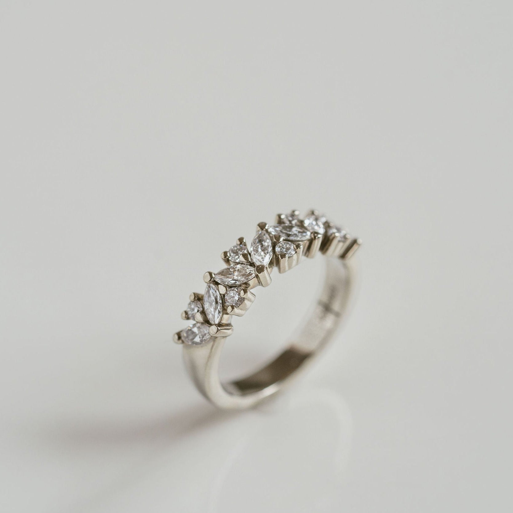 0.15 TCW Round Milgrain Lab Grown Diamond Wedding Band