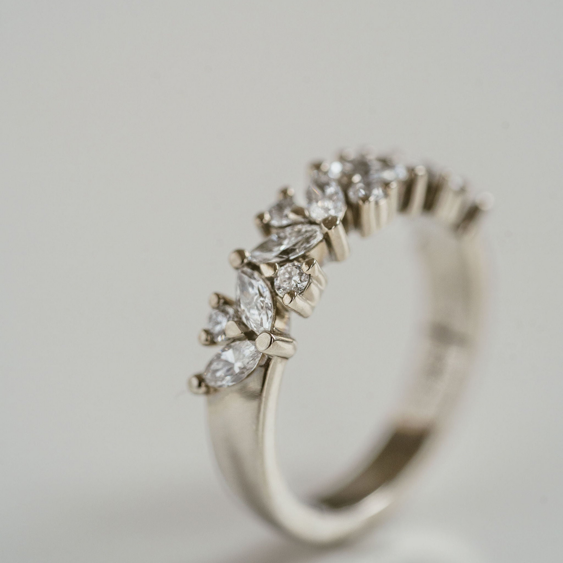 0.15 TCW Round Milgrain Lab Grown Diamond Wedding Band