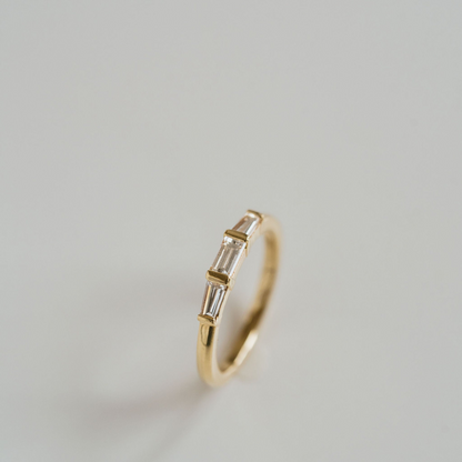 1.00 TCW Baguette Channel Set Lab Grown Diamond Wedding Band