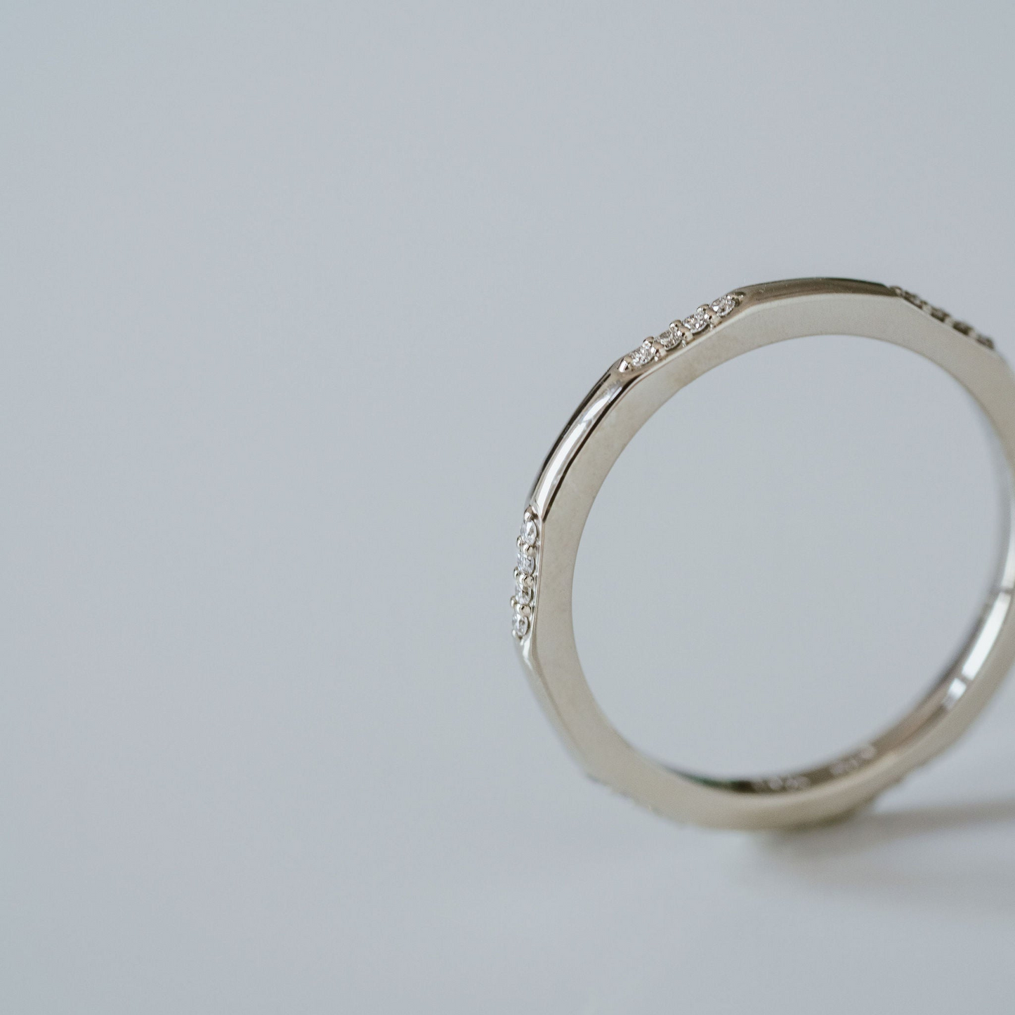 0.15 TCW Round Milgrain Lab Grown Diamond Wedding Band