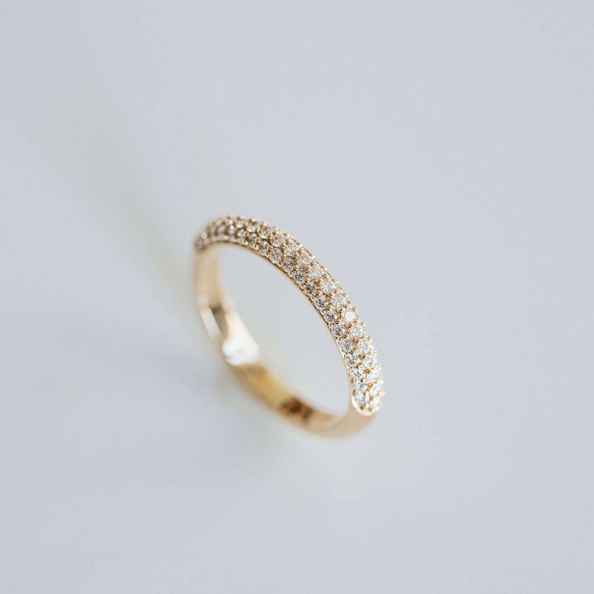 0.15 TCW Round Milgrain Lab Grown Diamond Wedding Band
