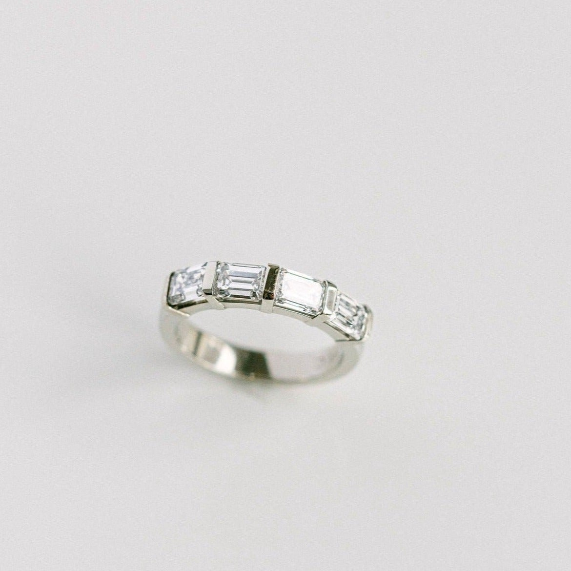 0.15 TCW Round Milgrain Lab Grown Diamond Wedding Band
