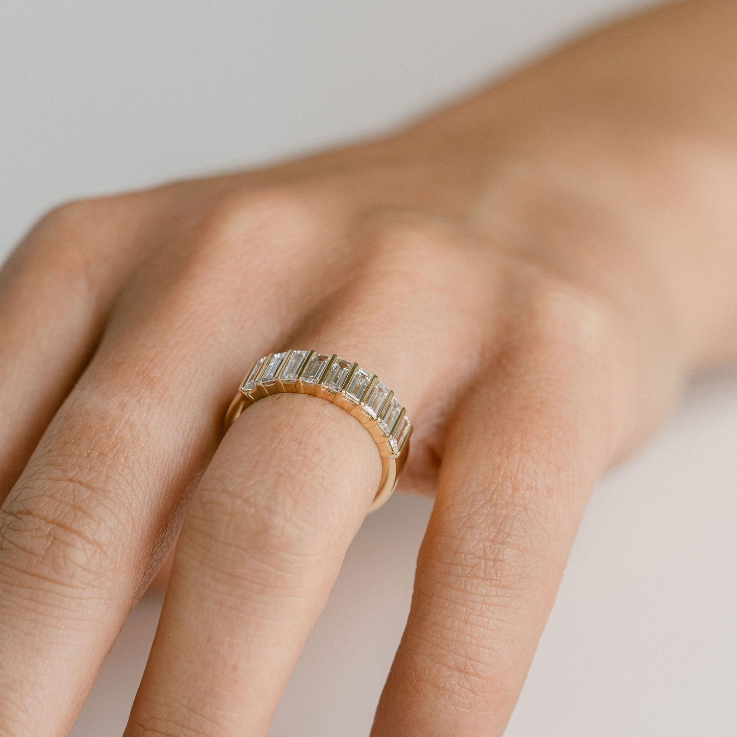 0.15 TCW Round Milgrain Lab Grown Diamond Wedding Band