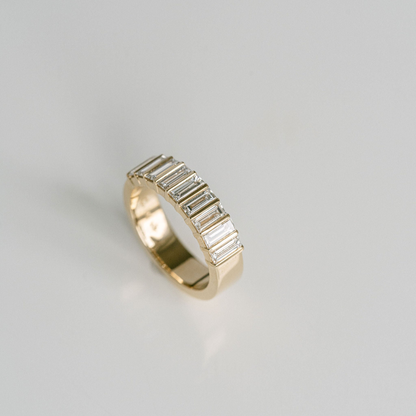 1.50 TCW Baguette Channel Set Lab Grown Diamond Wedding Band
