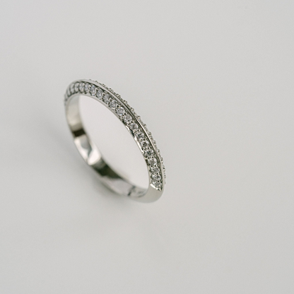0.80 TCW Pavé Round Lab Grown Diamond Wedding Band