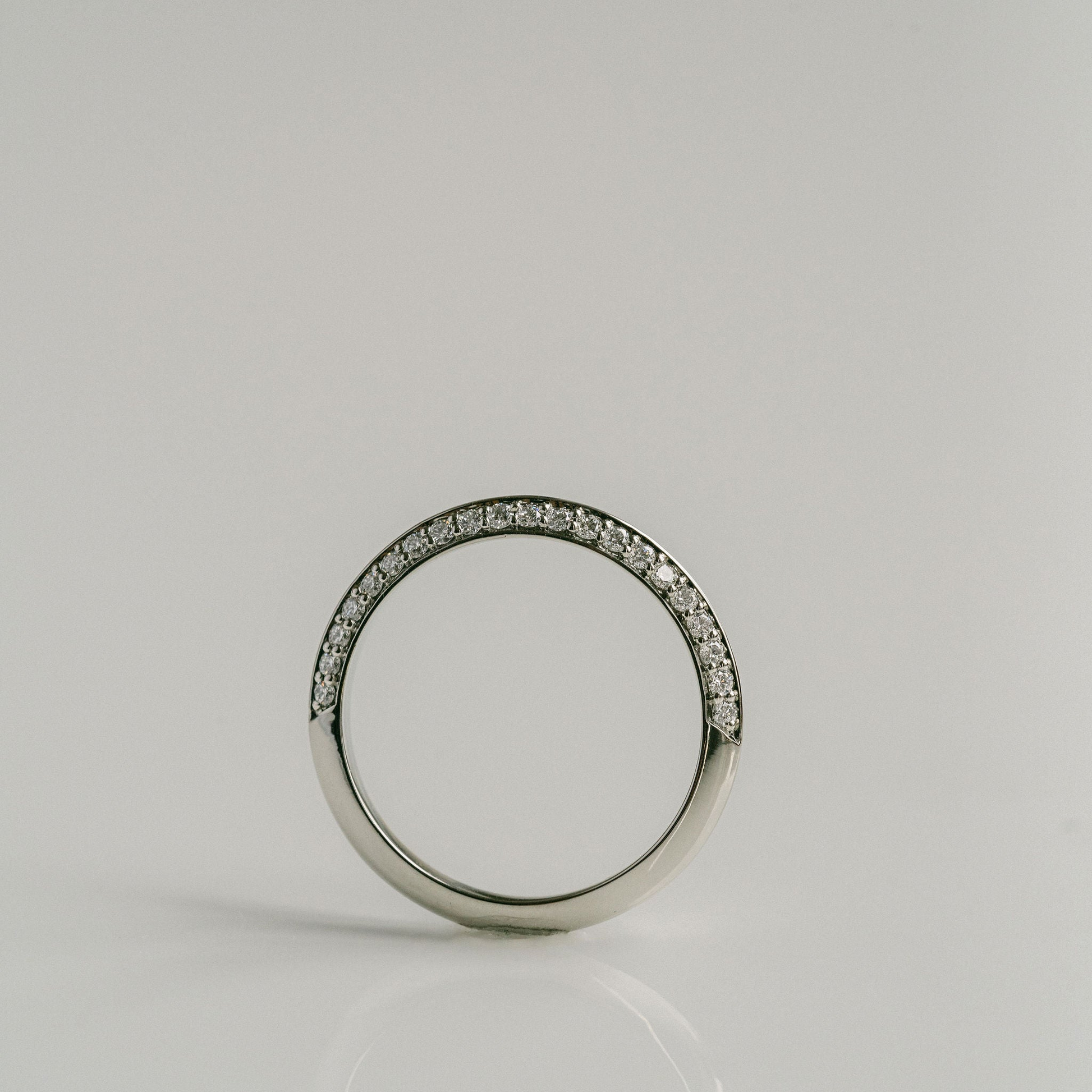 0.15 TCW Round Milgrain Lab Grown Diamond Wedding Band
