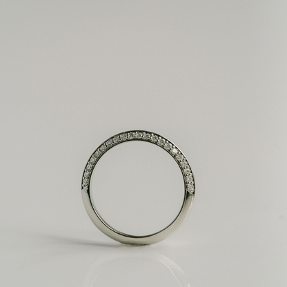 0.80 TCW Pavé Round Lab Grown Diamond Wedding Band