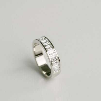 1.50 TCW Baguette Channel Set Lab Grown Diamond Wedding Band