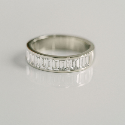 1.50 TCW Baguette Channel Set Lab Grown Diamond Wedding Band