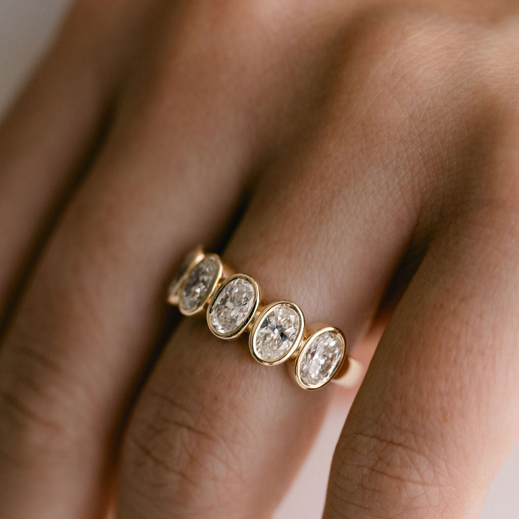 0.15 TCW Round Milgrain Lab Grown Diamond Wedding Band