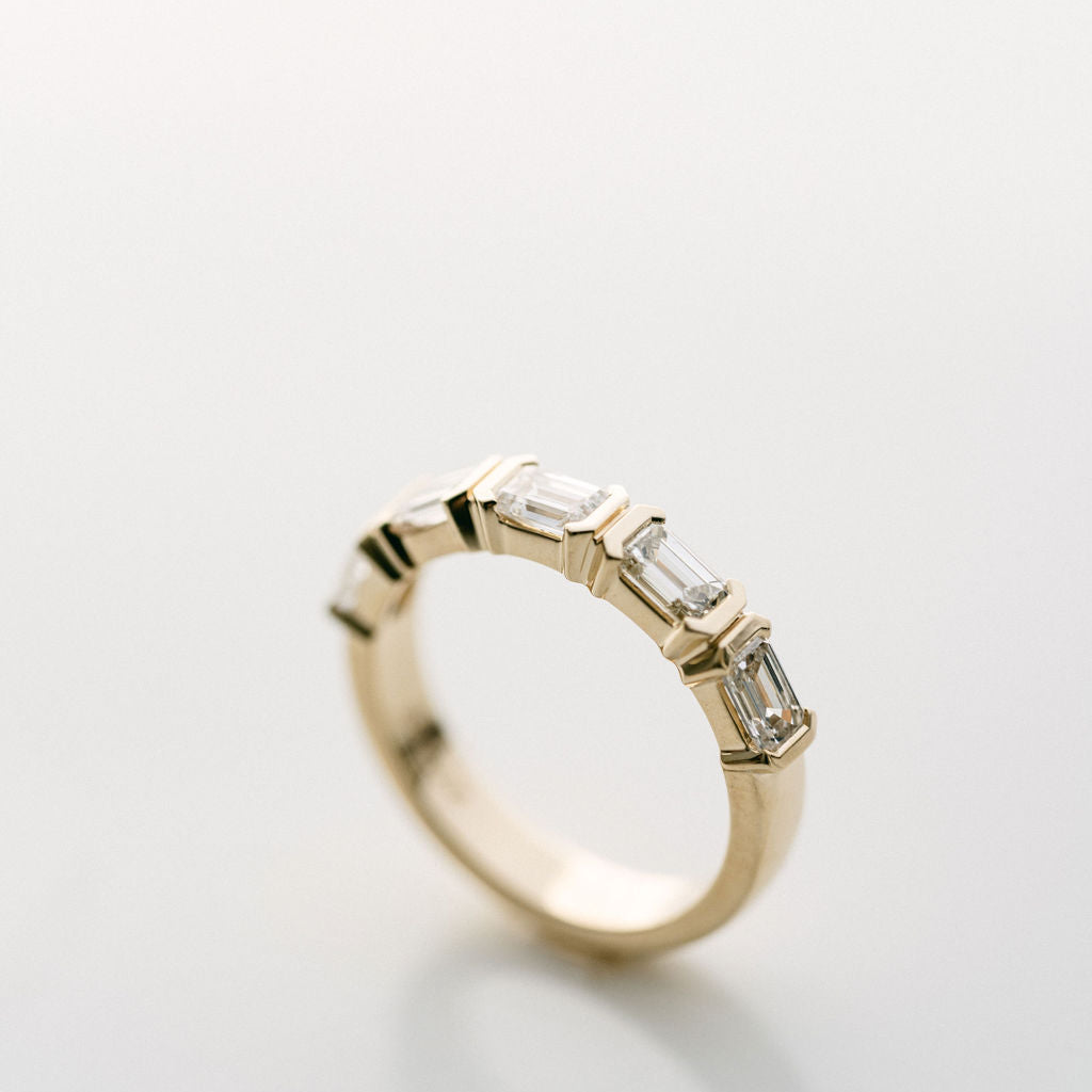 0.15 TCW Round Milgrain Lab Grown Diamond Wedding Band