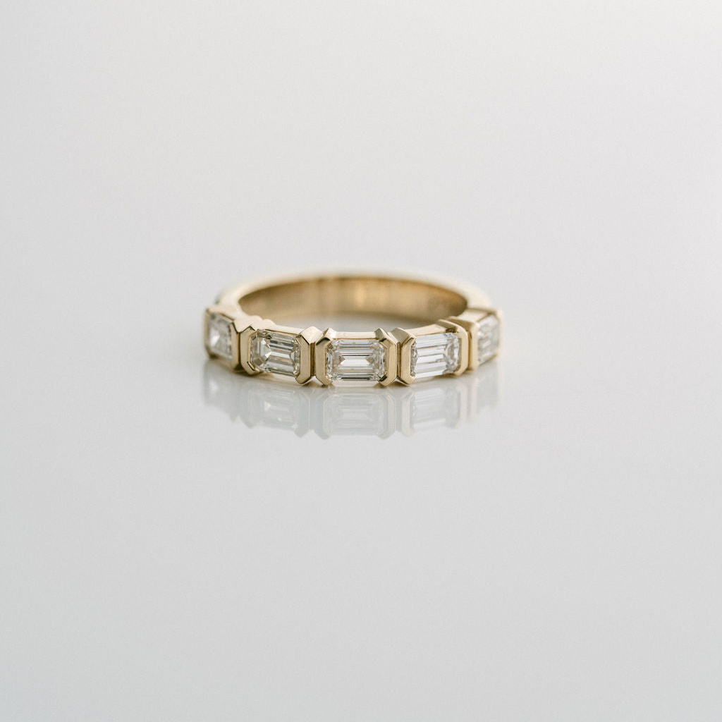 0.15 TCW Round Milgrain Lab Grown Diamond Wedding Band