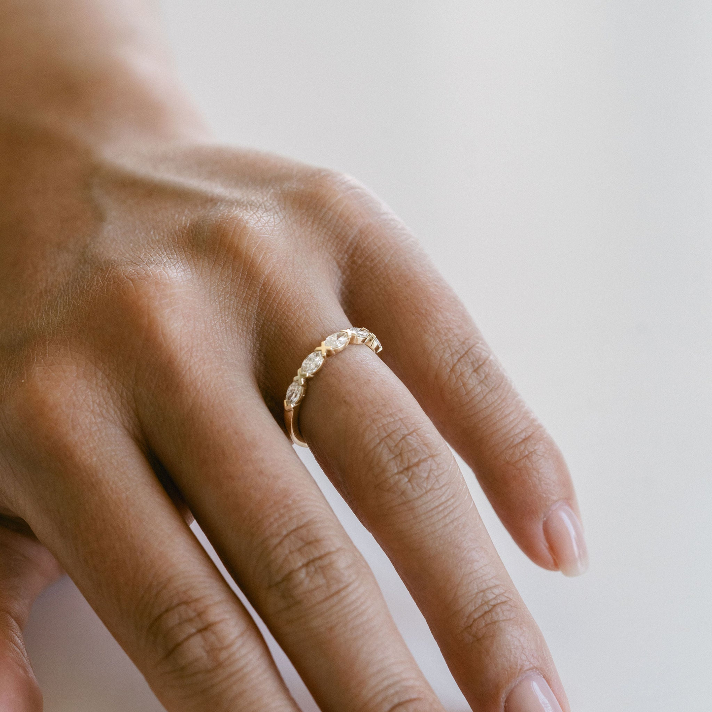 0.15 TCW Round Milgrain Lab Grown Diamond Wedding Band