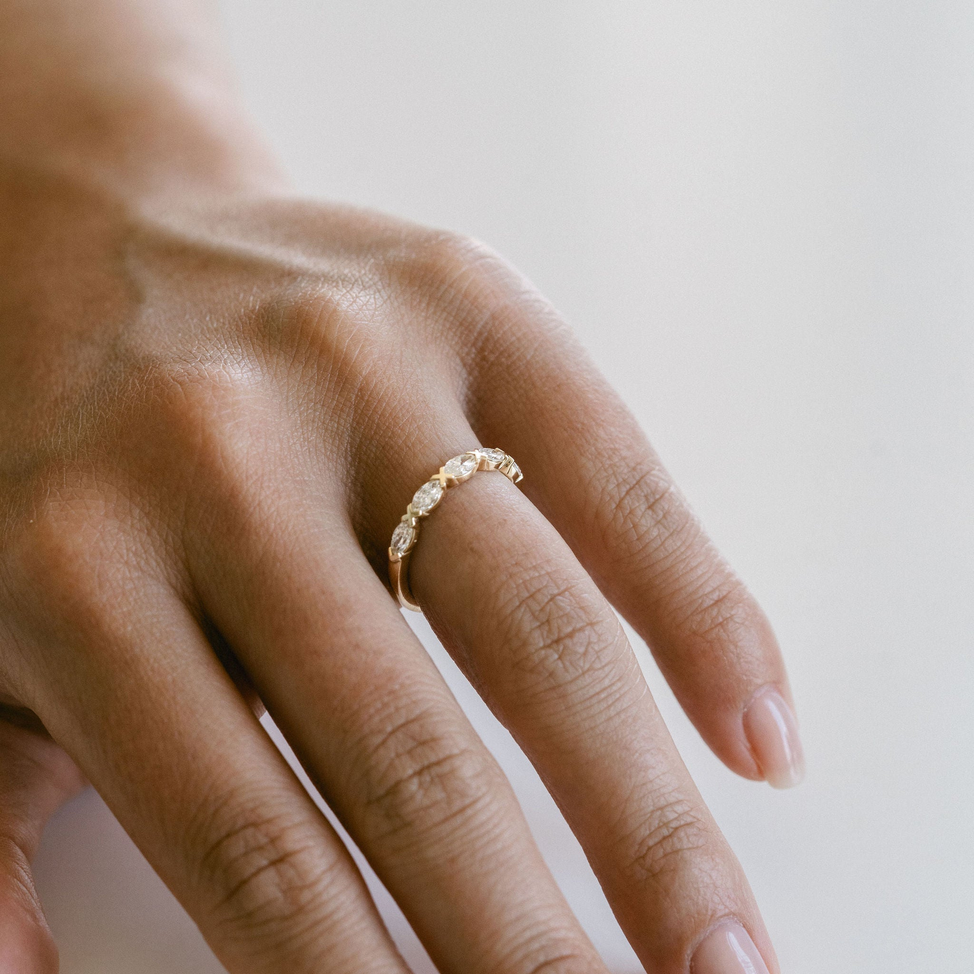 0.15 TCW Round Milgrain Lab Grown Diamond Wedding Band
