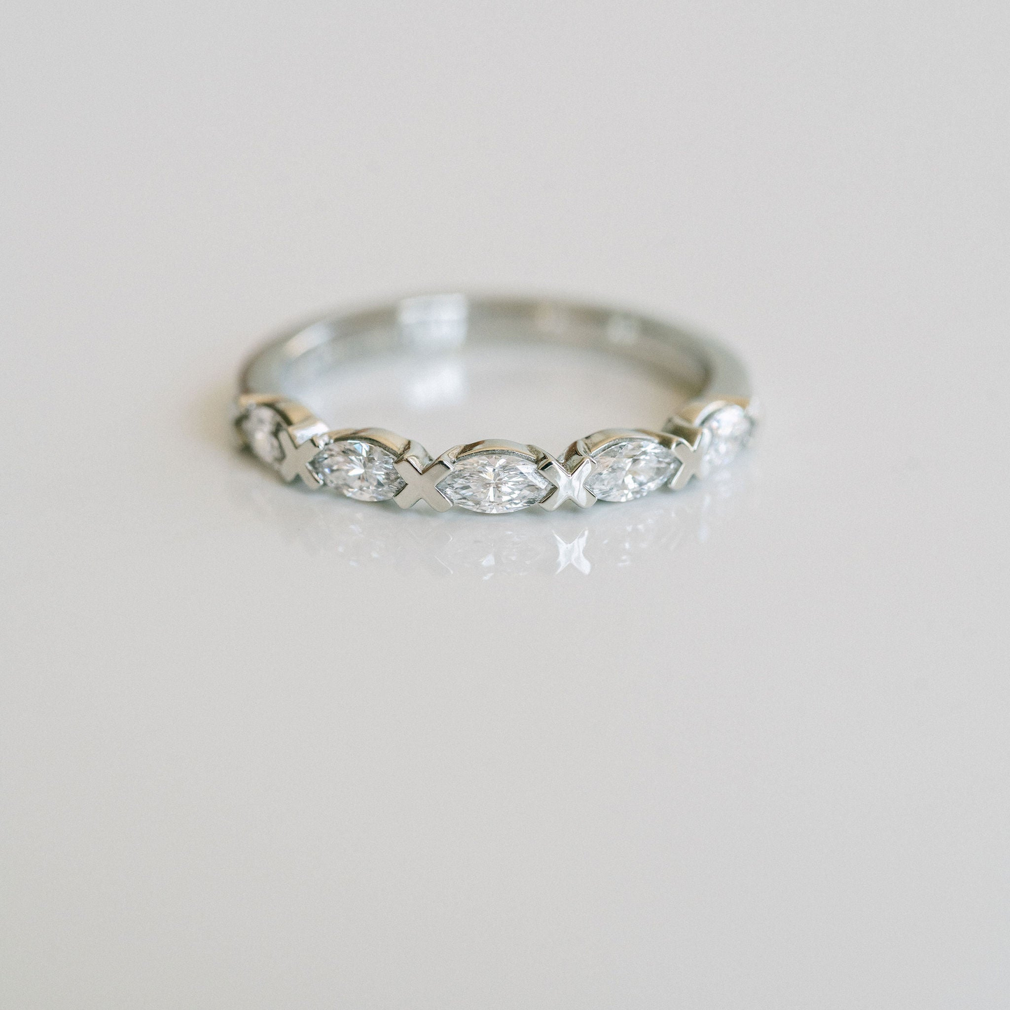 0.15 TCW Round Milgrain Lab Grown Diamond Wedding Band